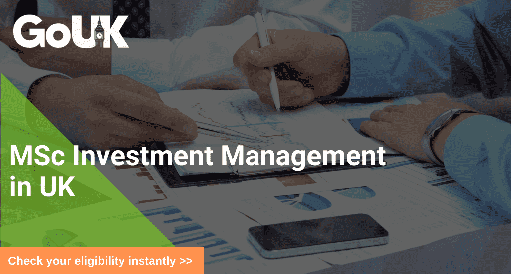 Masters in Investment Management in UK MSc in Investment Management